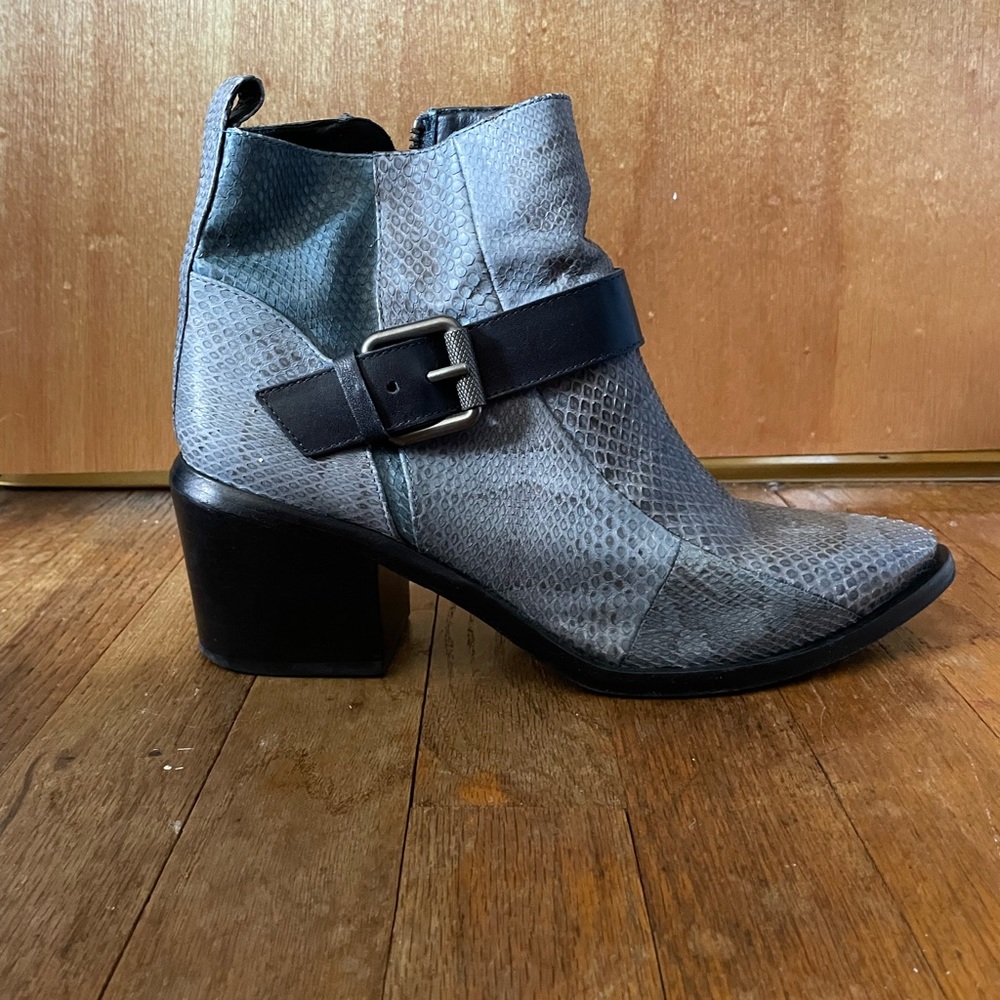 All Saints Snake Skin Boots - like new!!